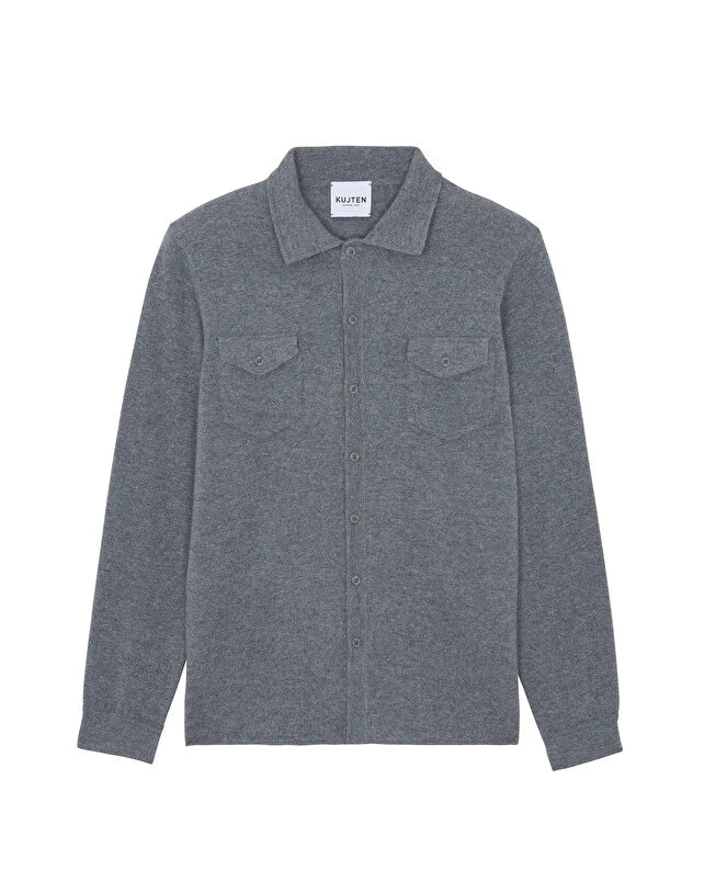 Kujten - Chemise Julius Gris Flanelle