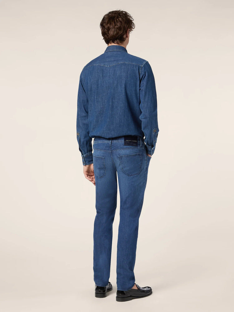 Jacob Cohen - Chemise jeans western Medium Blue