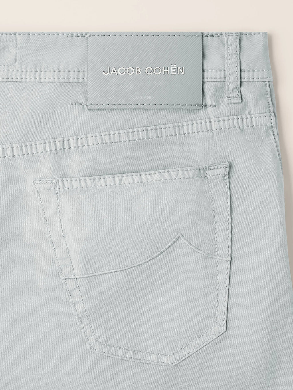 Jacob Cohen - Pantalon Nick en gabardine de coton Opaline