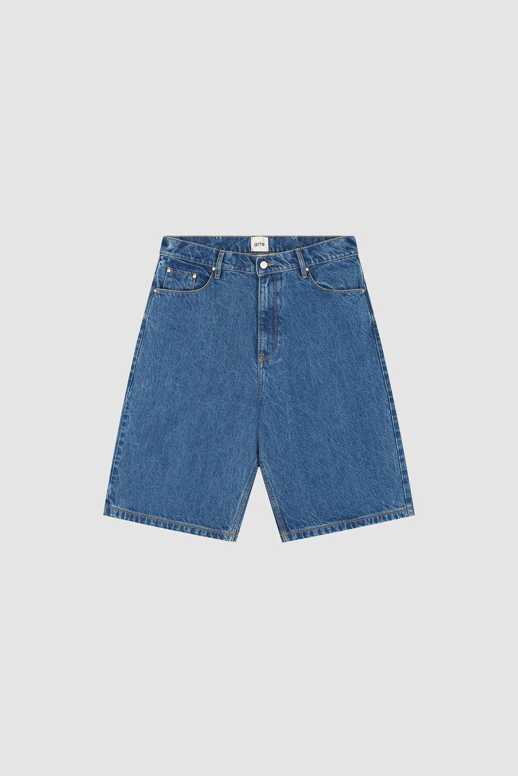 Arte - Short en jean à poches rondes Denim Brut