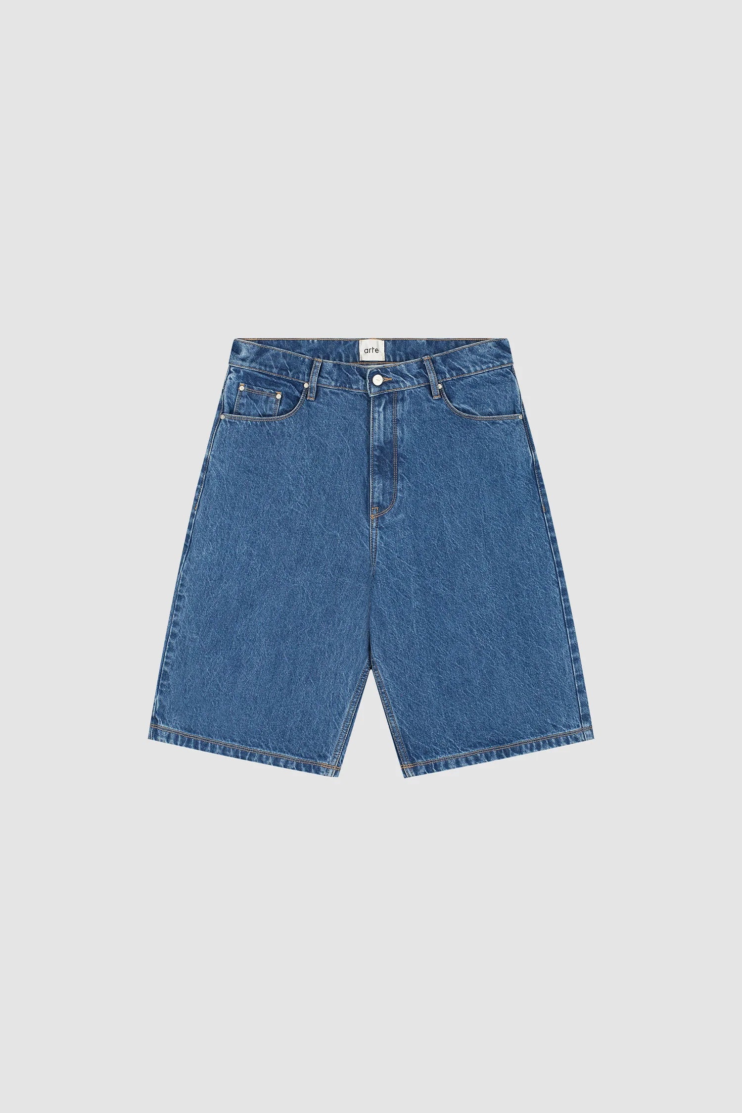 Arte - Short en jean à poches rondes Denim Brut