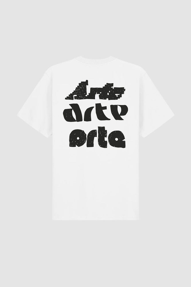 Arte - T-shirt Imprimé Multi Arte Blanc