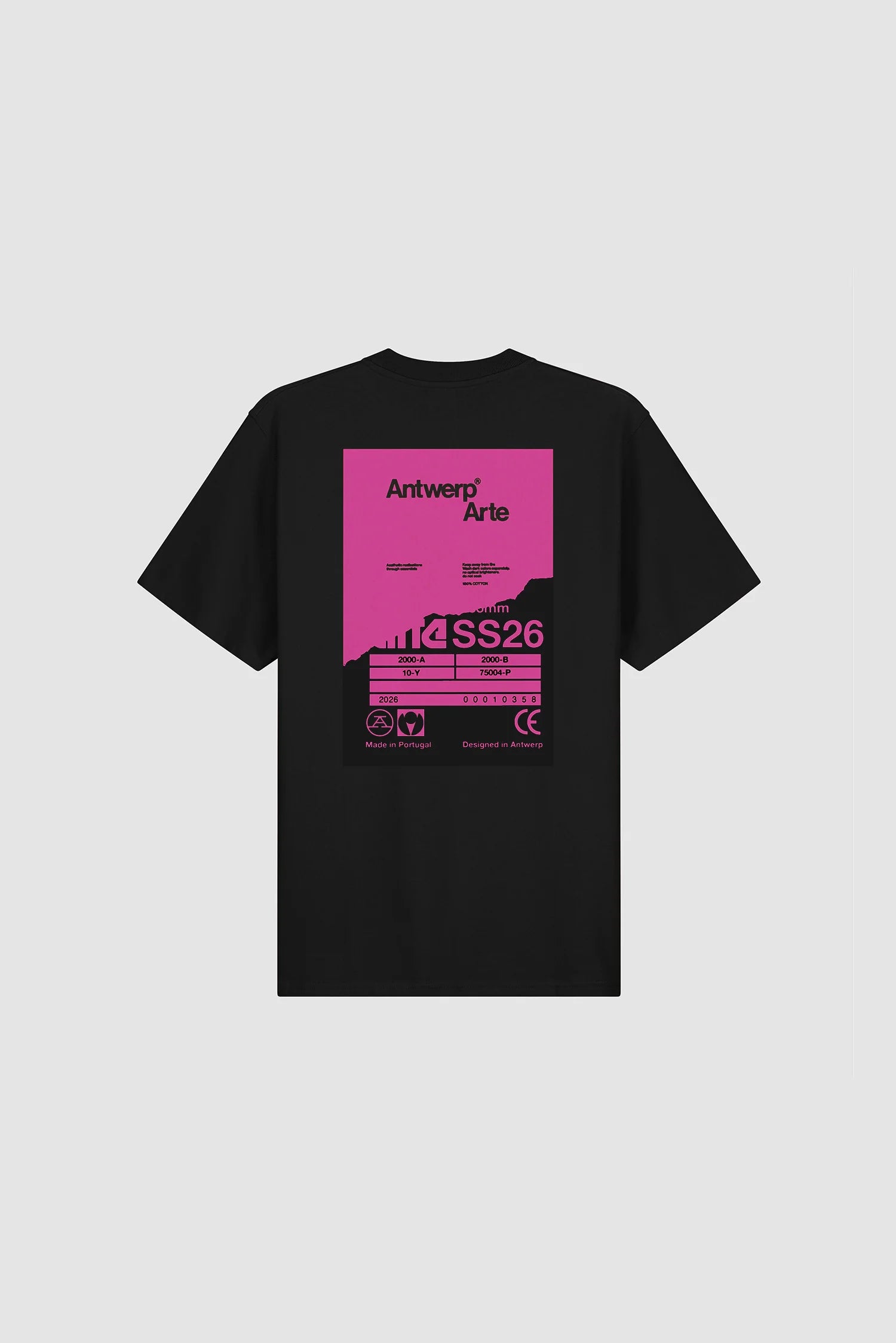 Arte - T-shirt Poster Dos Noir