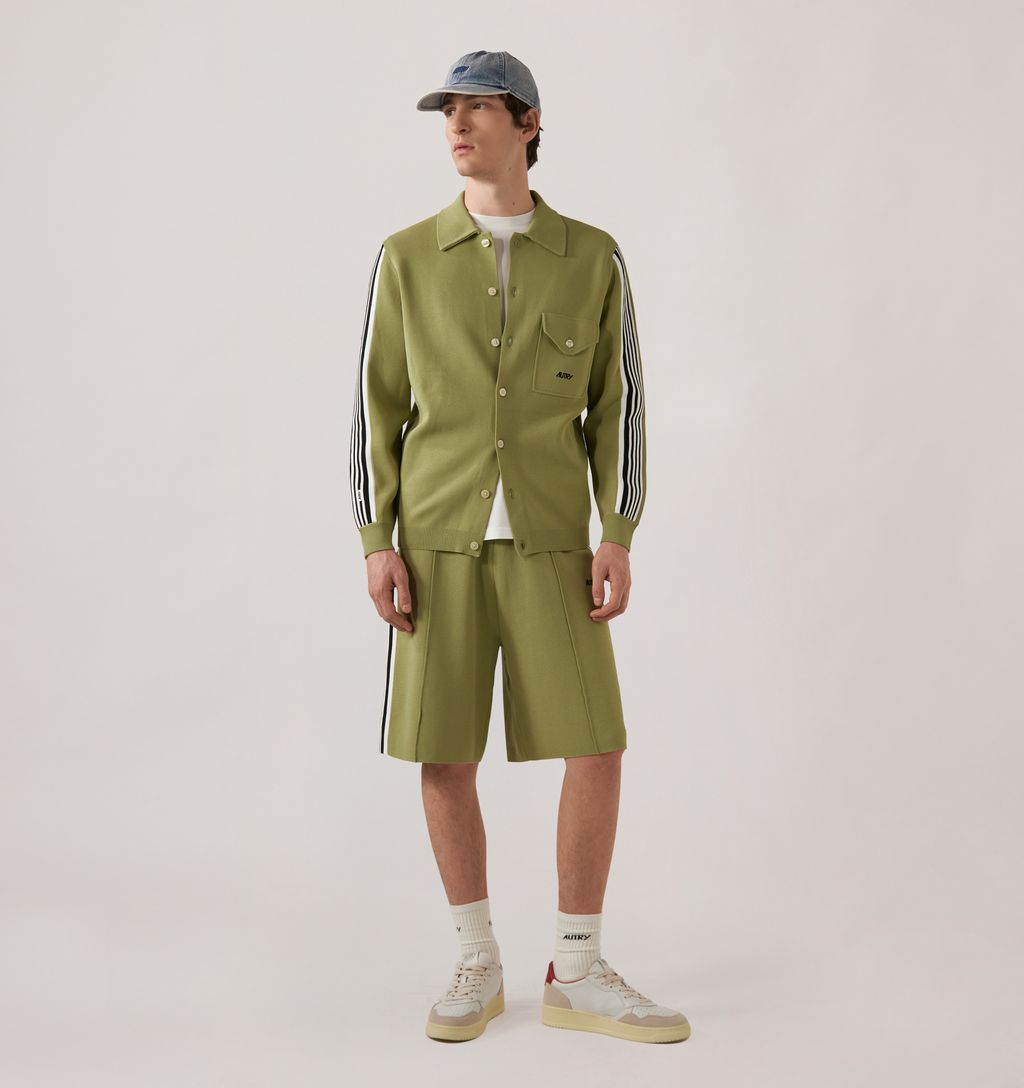 Autry - Short en maille Homme Vert