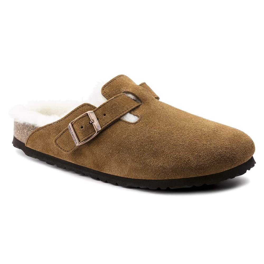 Birkenstock - Boston en fourrure d'agneau Mink