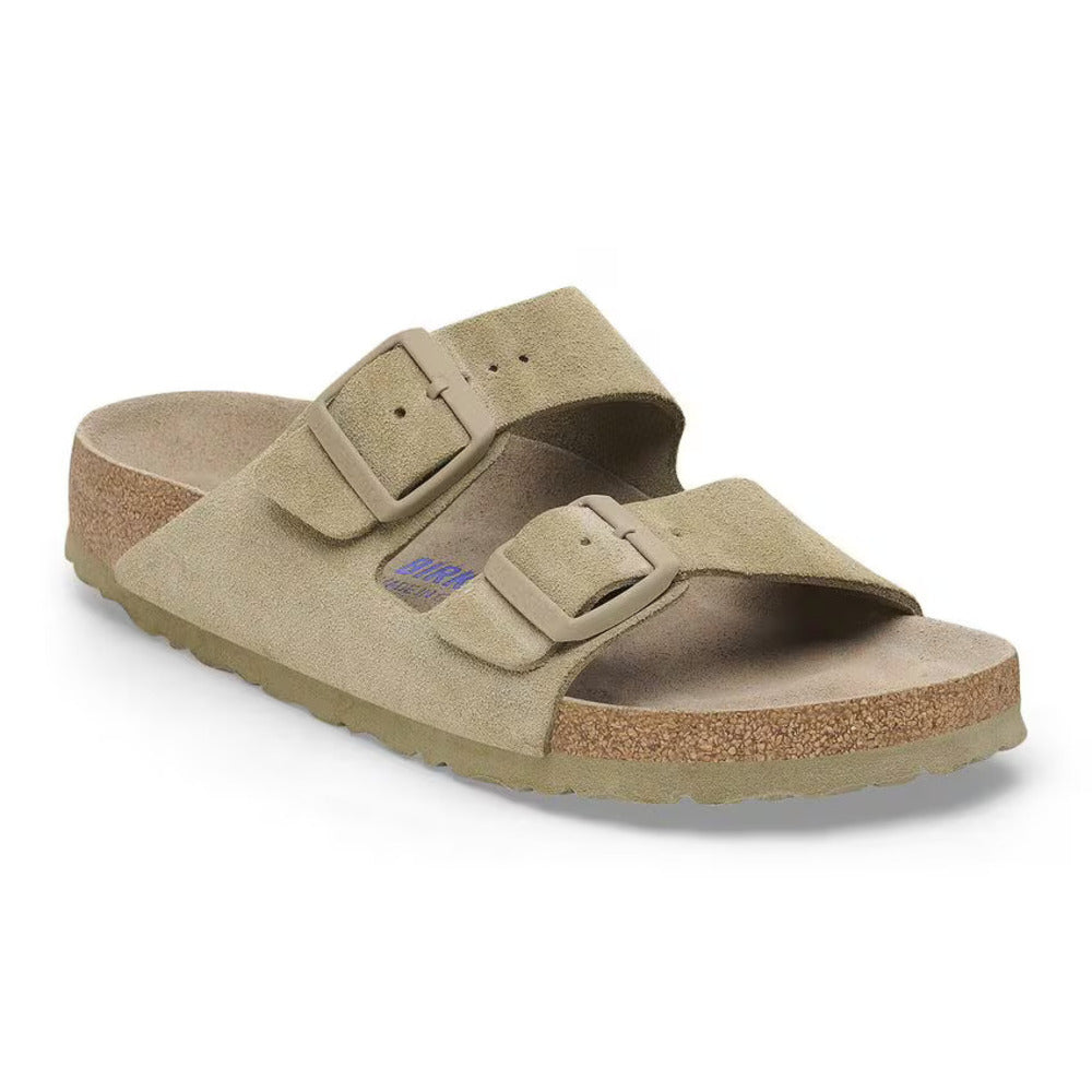 BIRKENSTOCK - Arizona Suede Faded Khaki