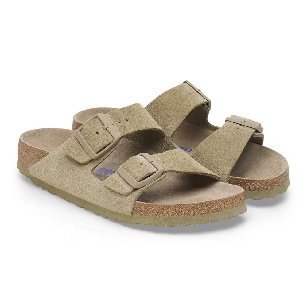 BIRKENSTOCK - Arizona Suede Faded Khaki