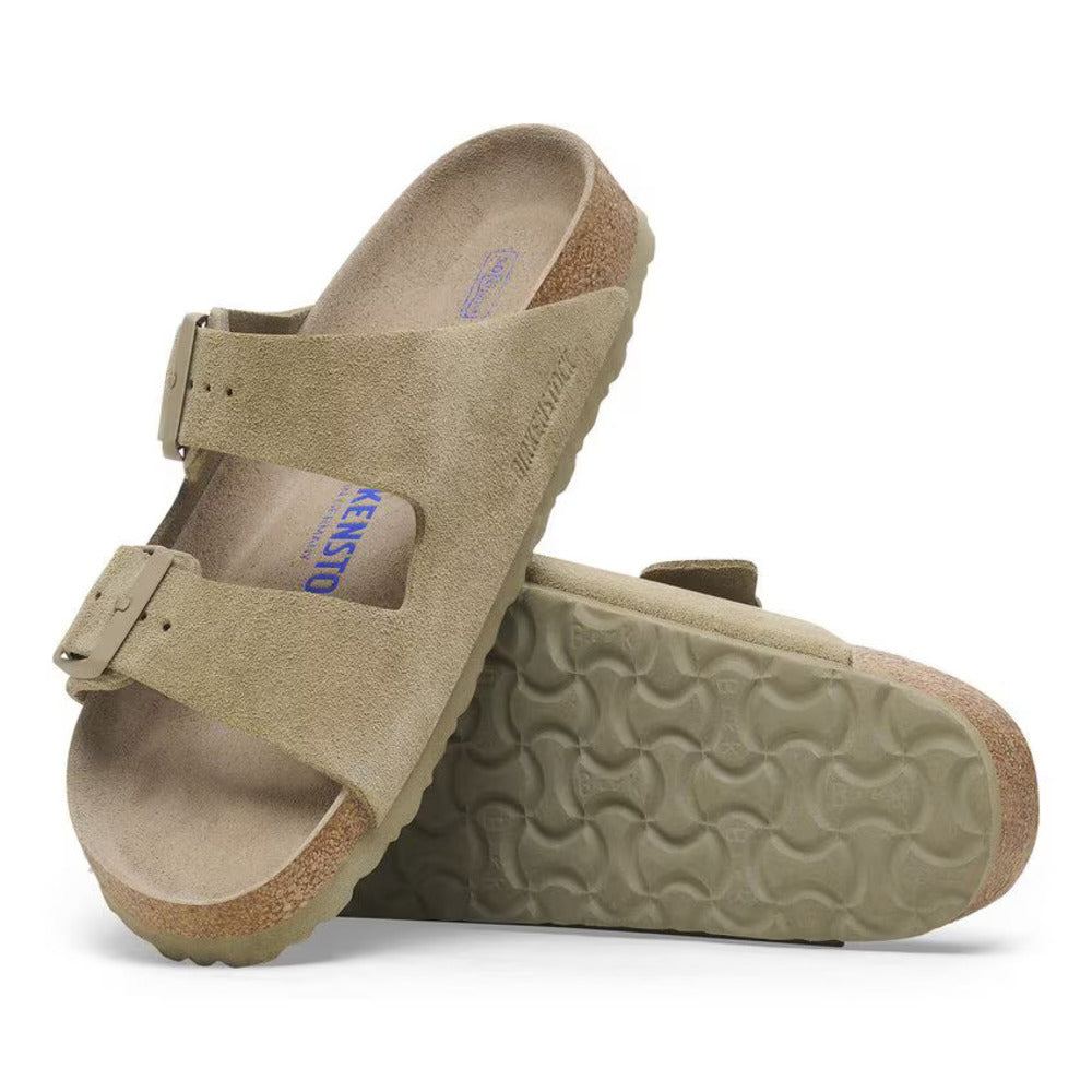 BIRKENSTOCK - Arizona Suede Faded Khaki