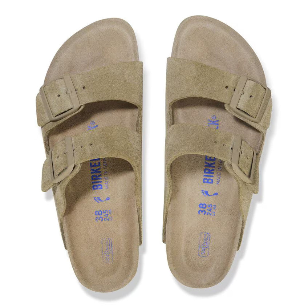 BIRKENSTOCK - Arizona Suede Faded Khaki