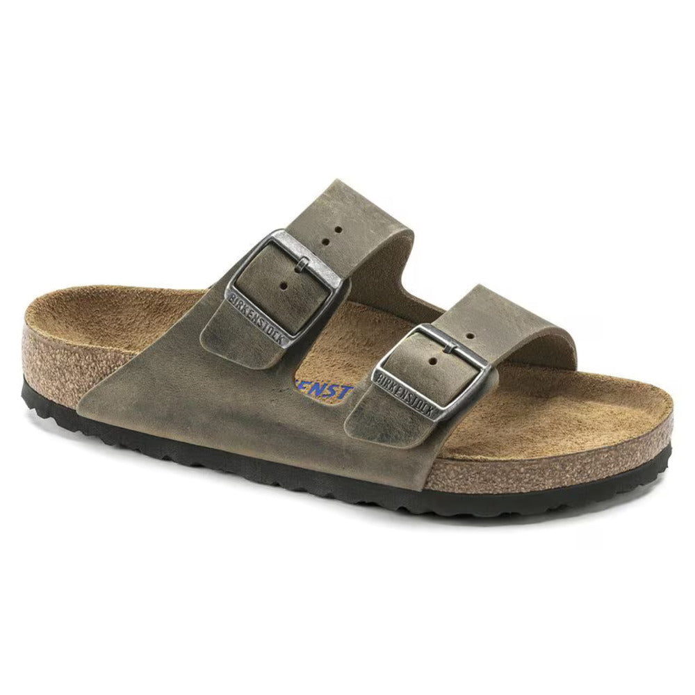 BIRKENSTOCK - Arizona cuir huilé Faded Khaki