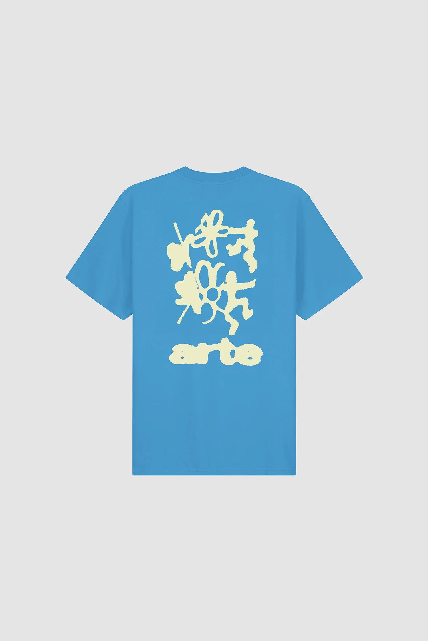 Arte - T-shirt Blurry Back Print Bleu