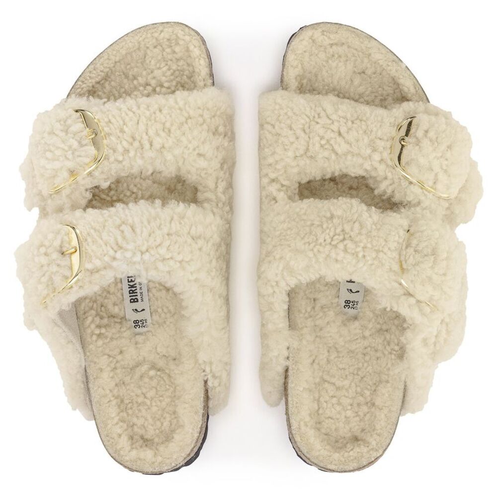 BIRKENSTOCK - Arizona Big Buckle Teddy eggshell