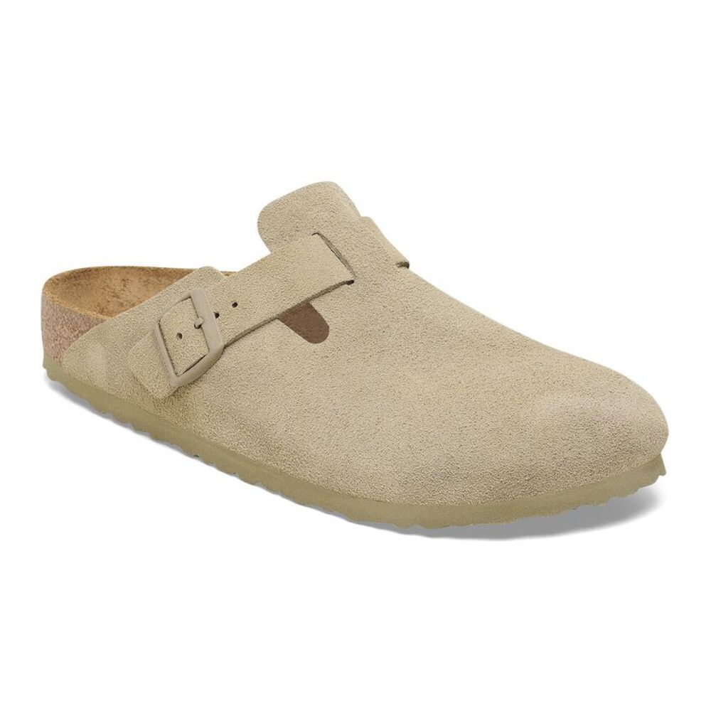 BIRKENSTOCK - Boston Suede Faded kaki