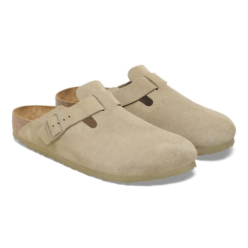 BIRKENSTOCK - Boston Suede Faded kaki