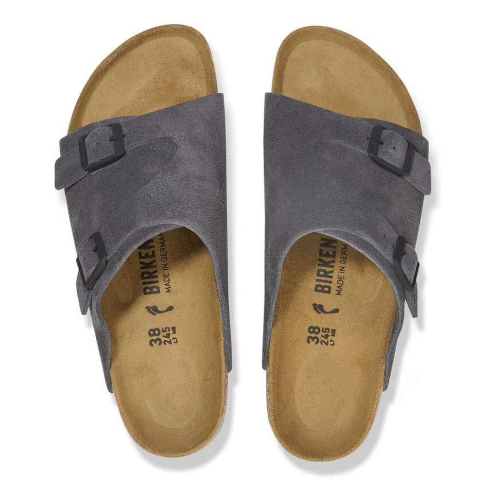 BIRKENSTOCK - Zurich suede Velvet Grey