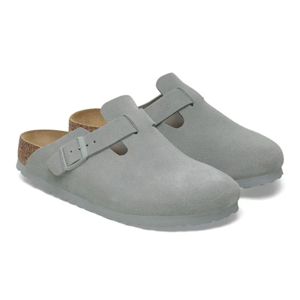 BIRKENSTOCK - Boston Suede Pure Sage