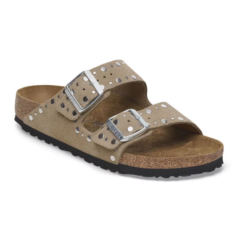 BIRKENSTOCK - Arizona Rivet suède Taupe