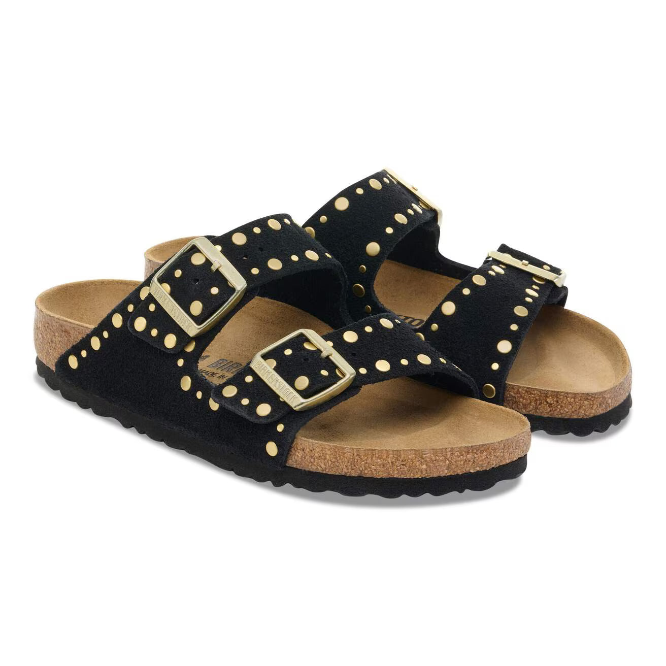 BIRKENSTOCK - Arizona Rivet suède Black