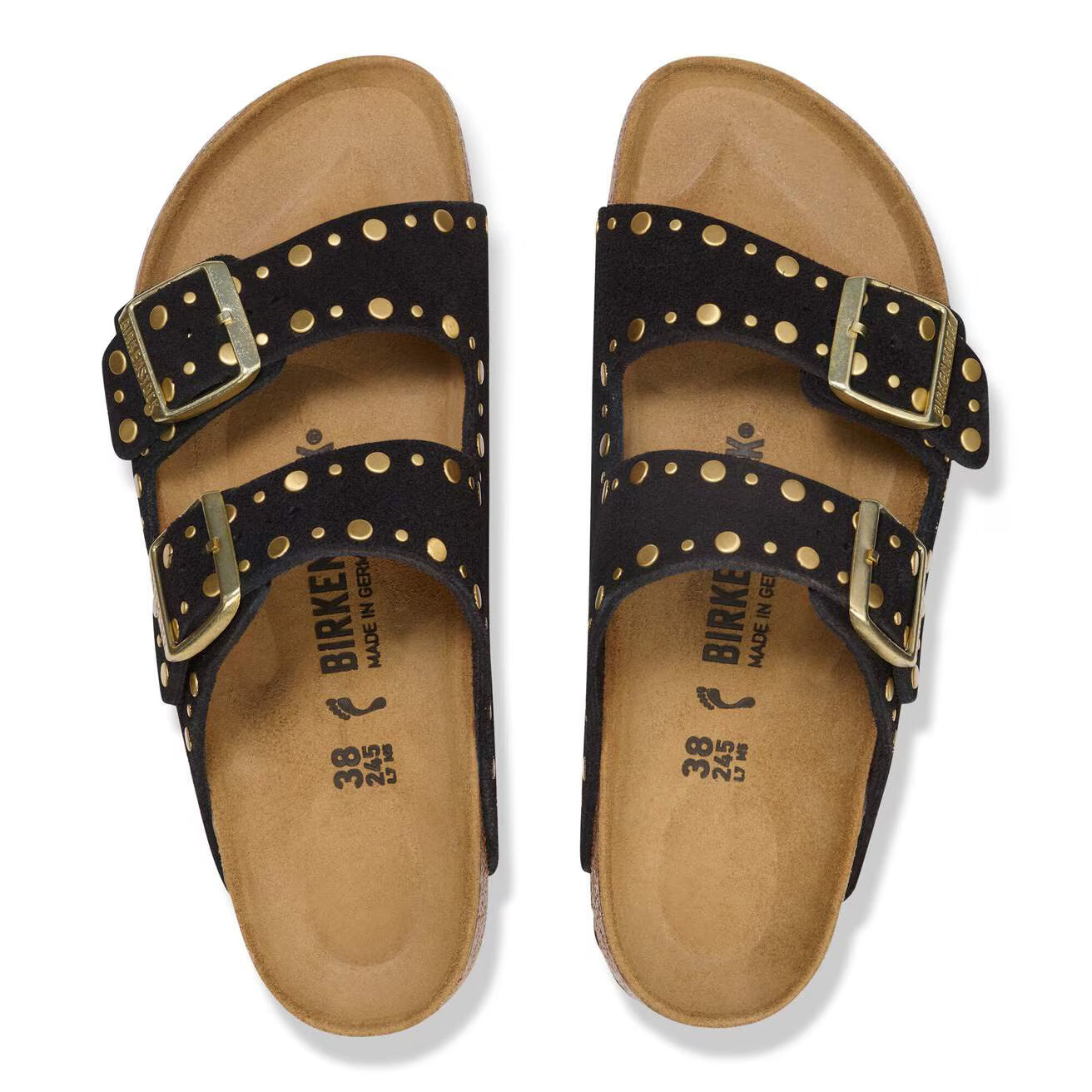 BIRKENSTOCK - Arizona Rivet suède Black