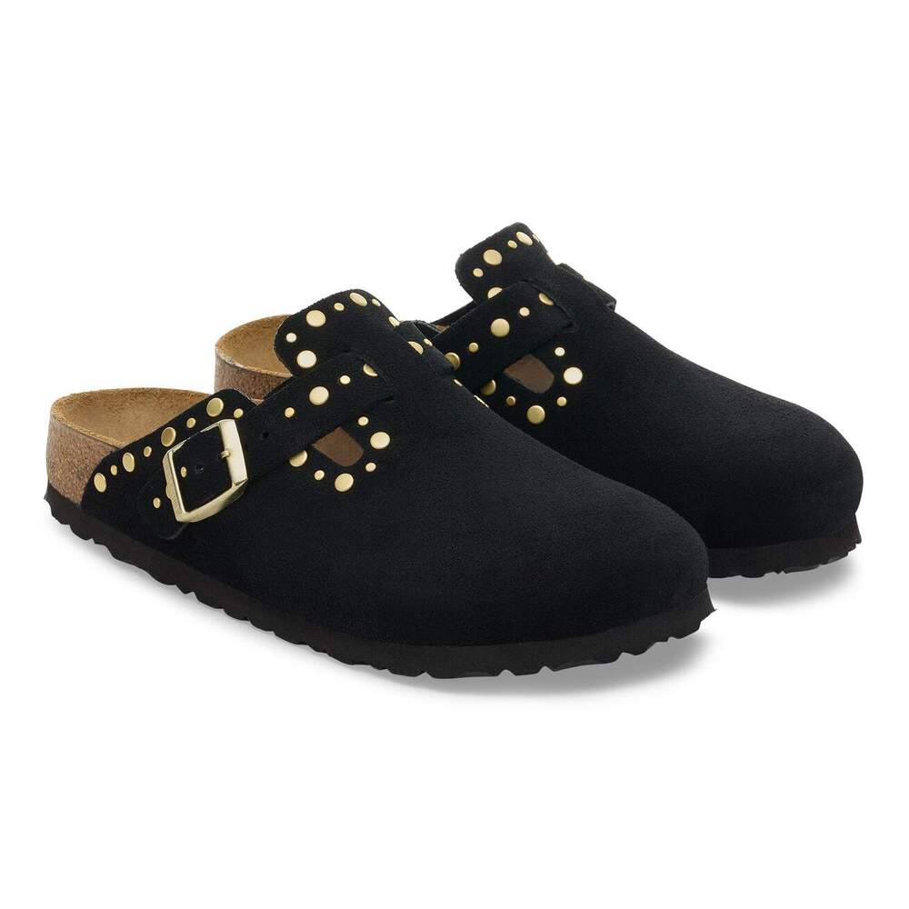 Birkenstock - Boston Rivet Suède Black