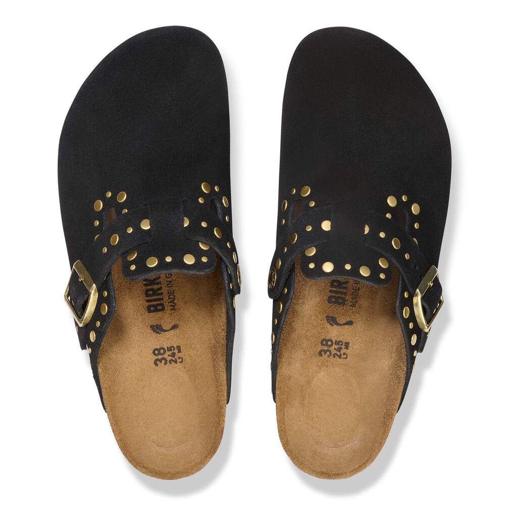 Birkenstock - Boston Rivet Suède Black