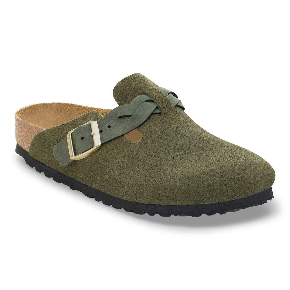 Birkenstock - Boston Braided Suède Thyme