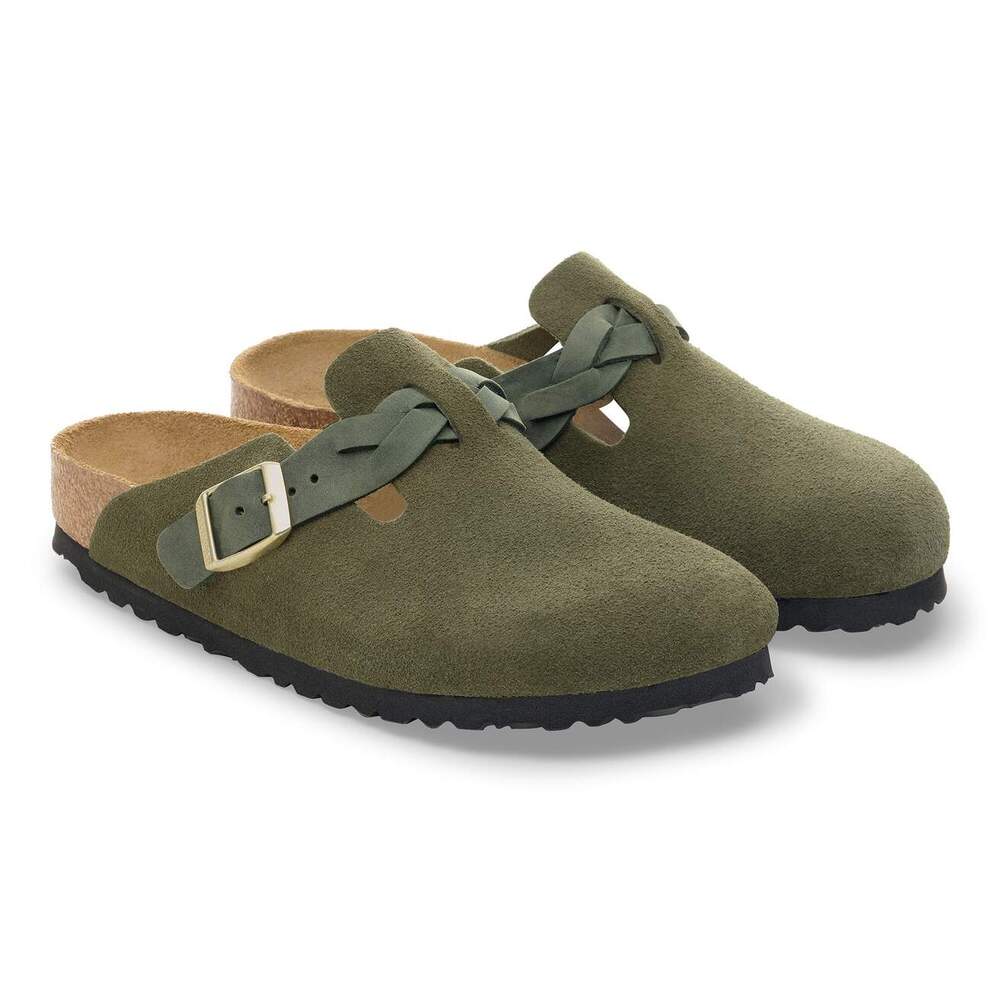 Birkenstock - Boston Braided Suède Thyme