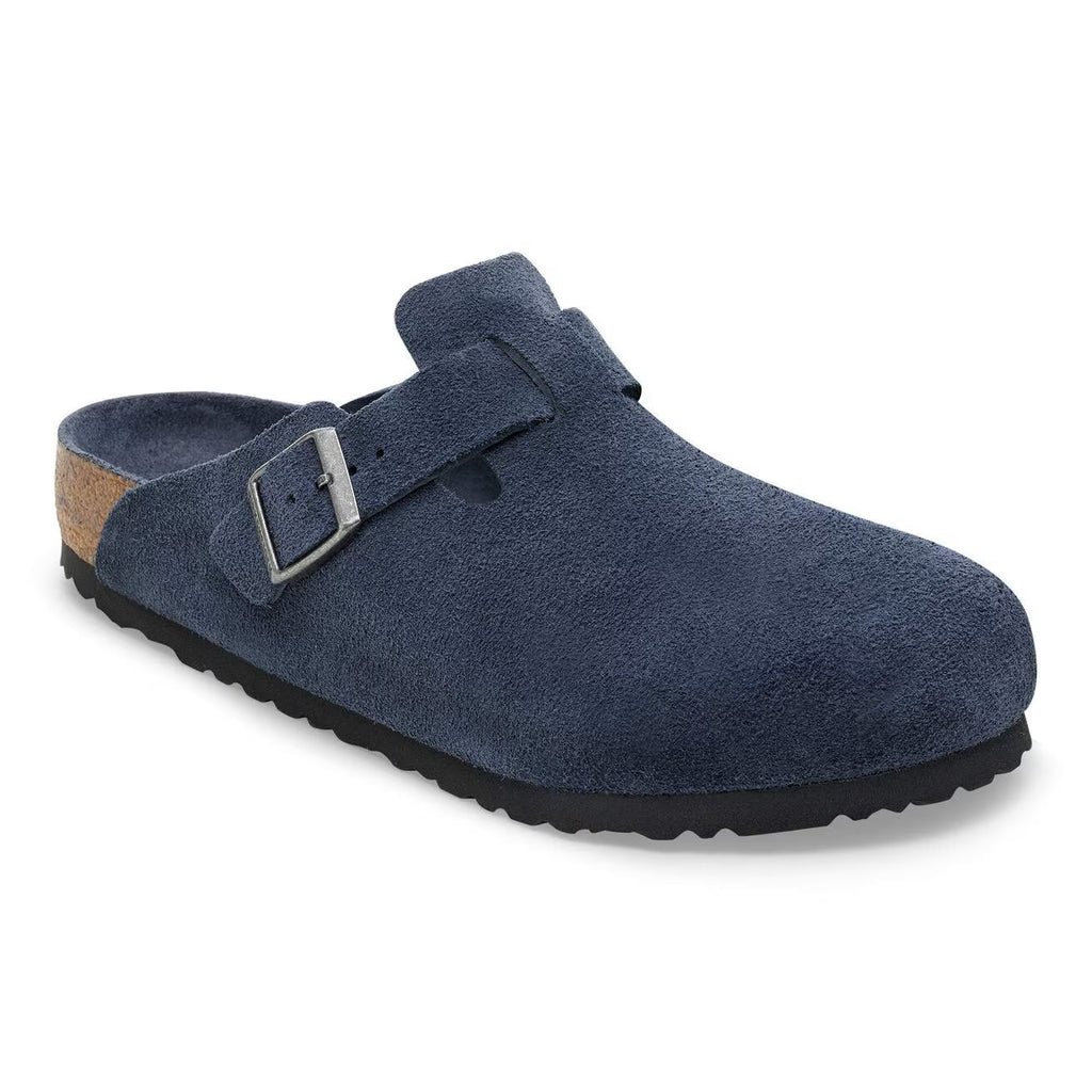 Birkenstock - Boston Lit de pied Souple Suede New Navy Tonal