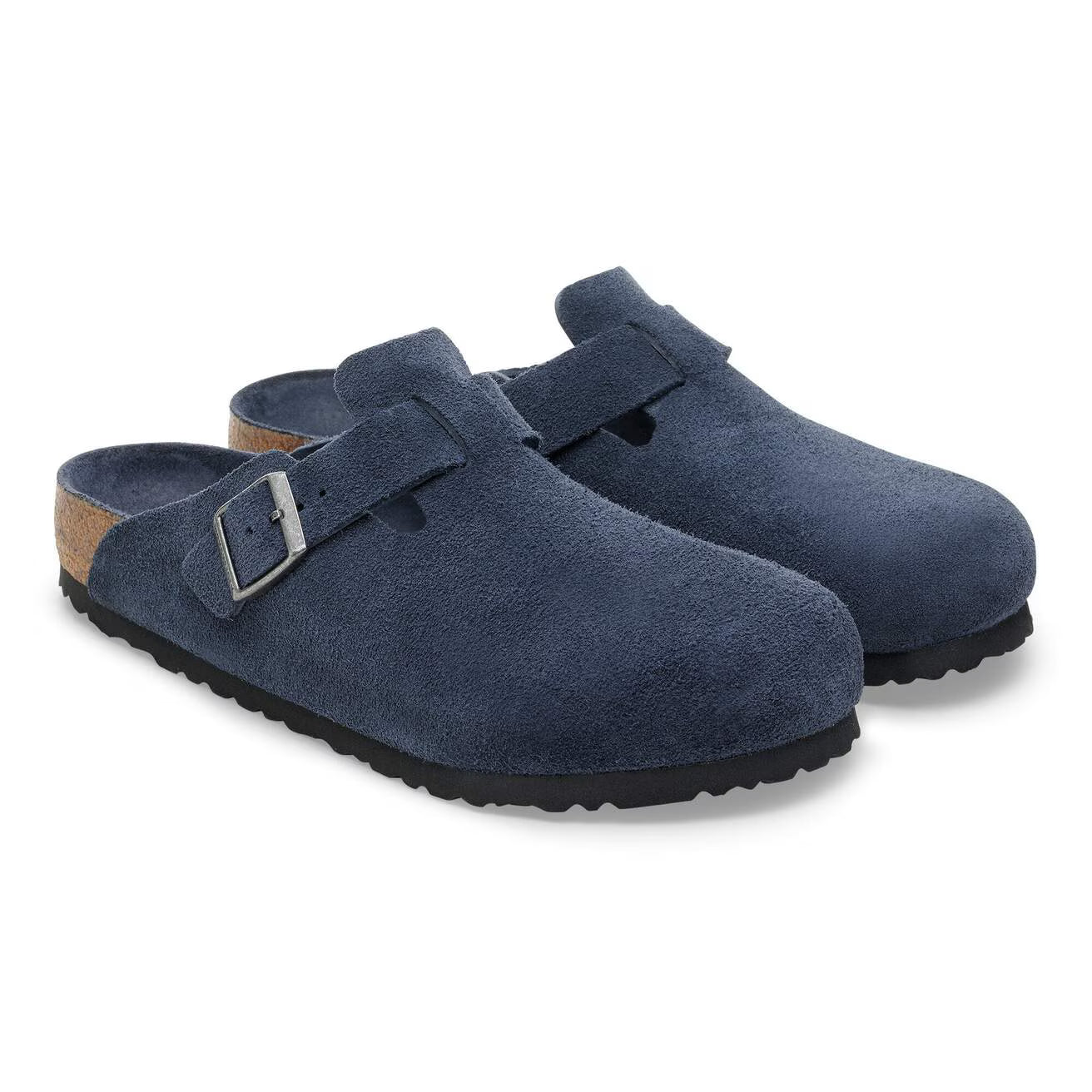 Birkenstock - Boston Lit de pied Souple Suede New Navy Tonal