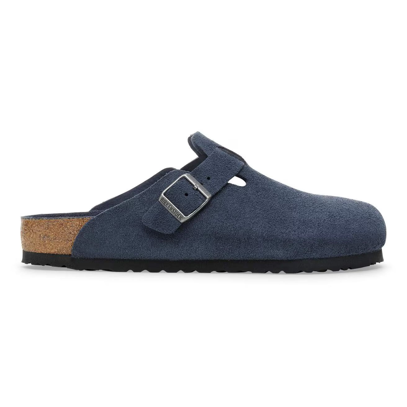 Birkenstock - Boston Lit de pied Souple Suede New Navy Tonal