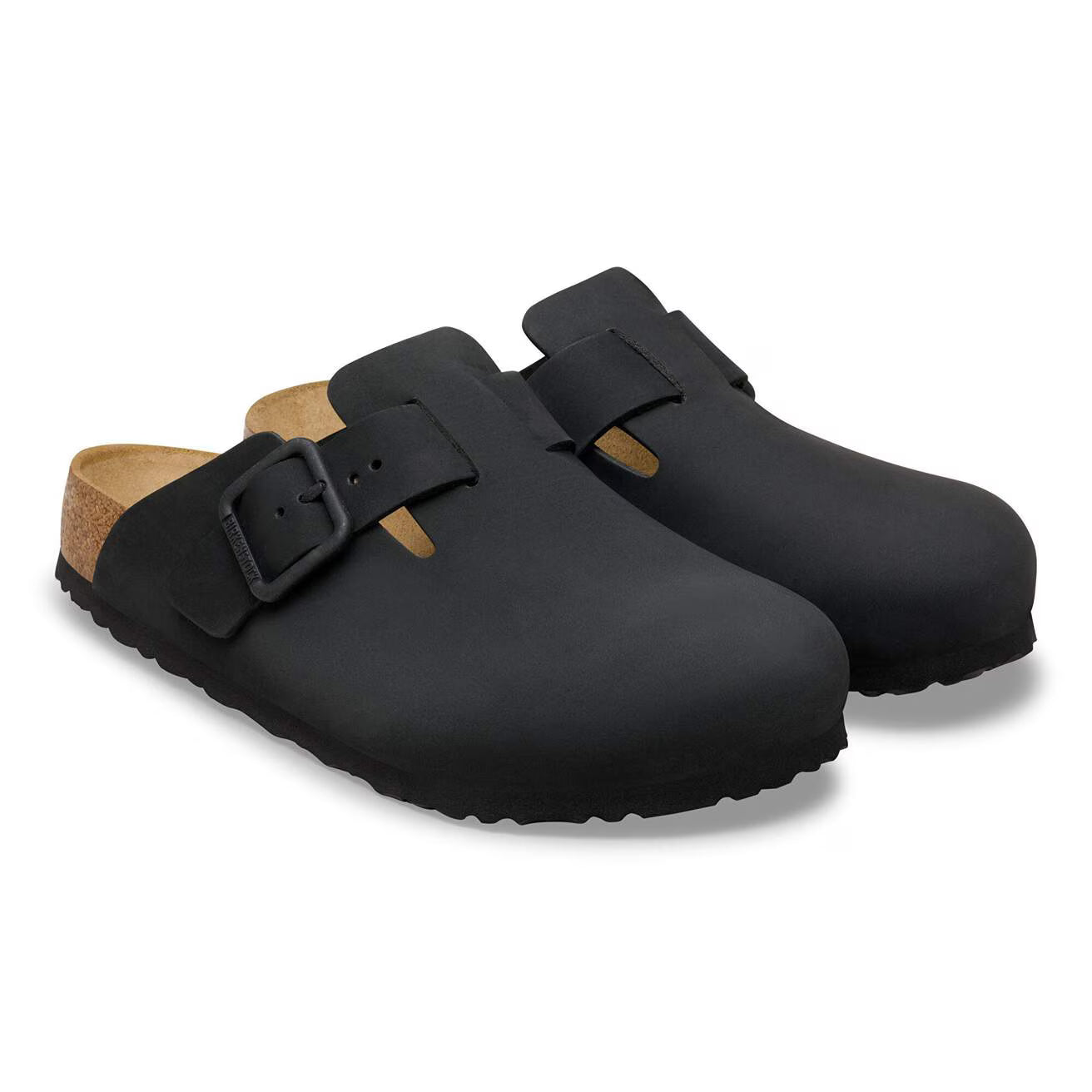 Birkenstock - Boston Wire Buckle Cuir Nubuck Black