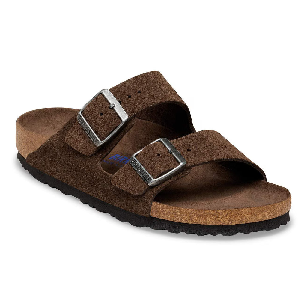 Birkenstock - Arizona lit de pied souple Suède Carafe Tonal FB