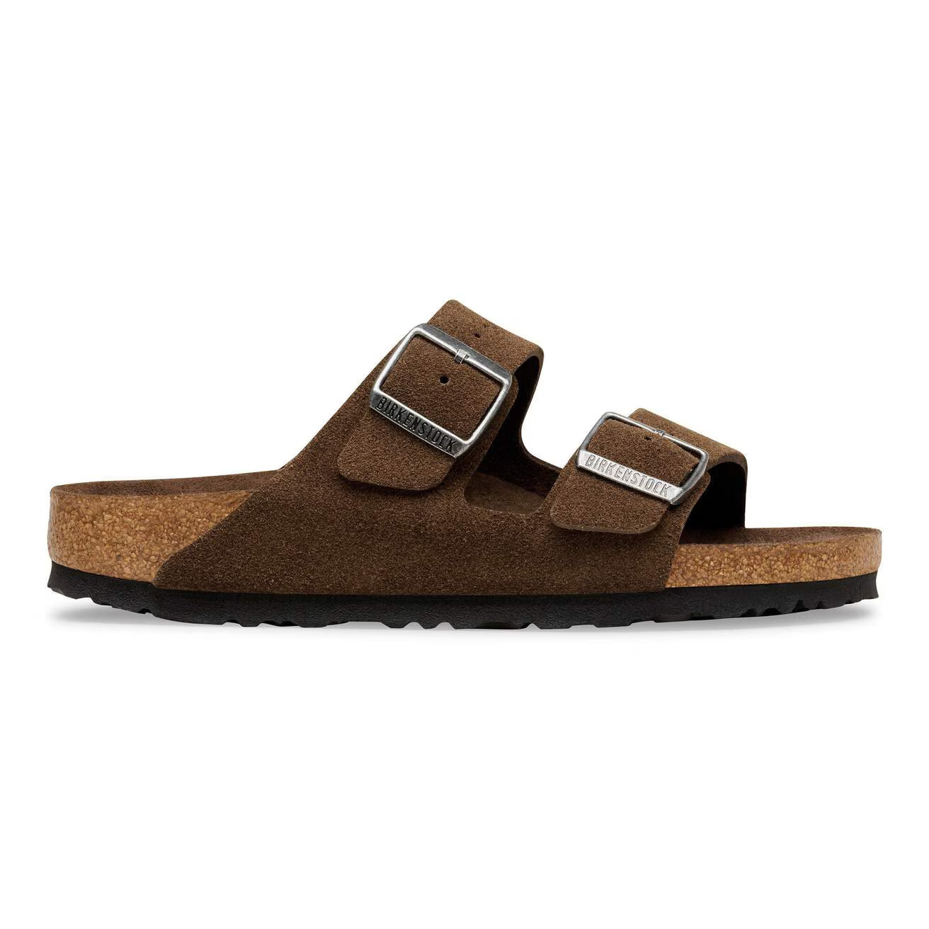 Birkenstock - Arizona lit de pied souple Suède Carafe Tonal FB