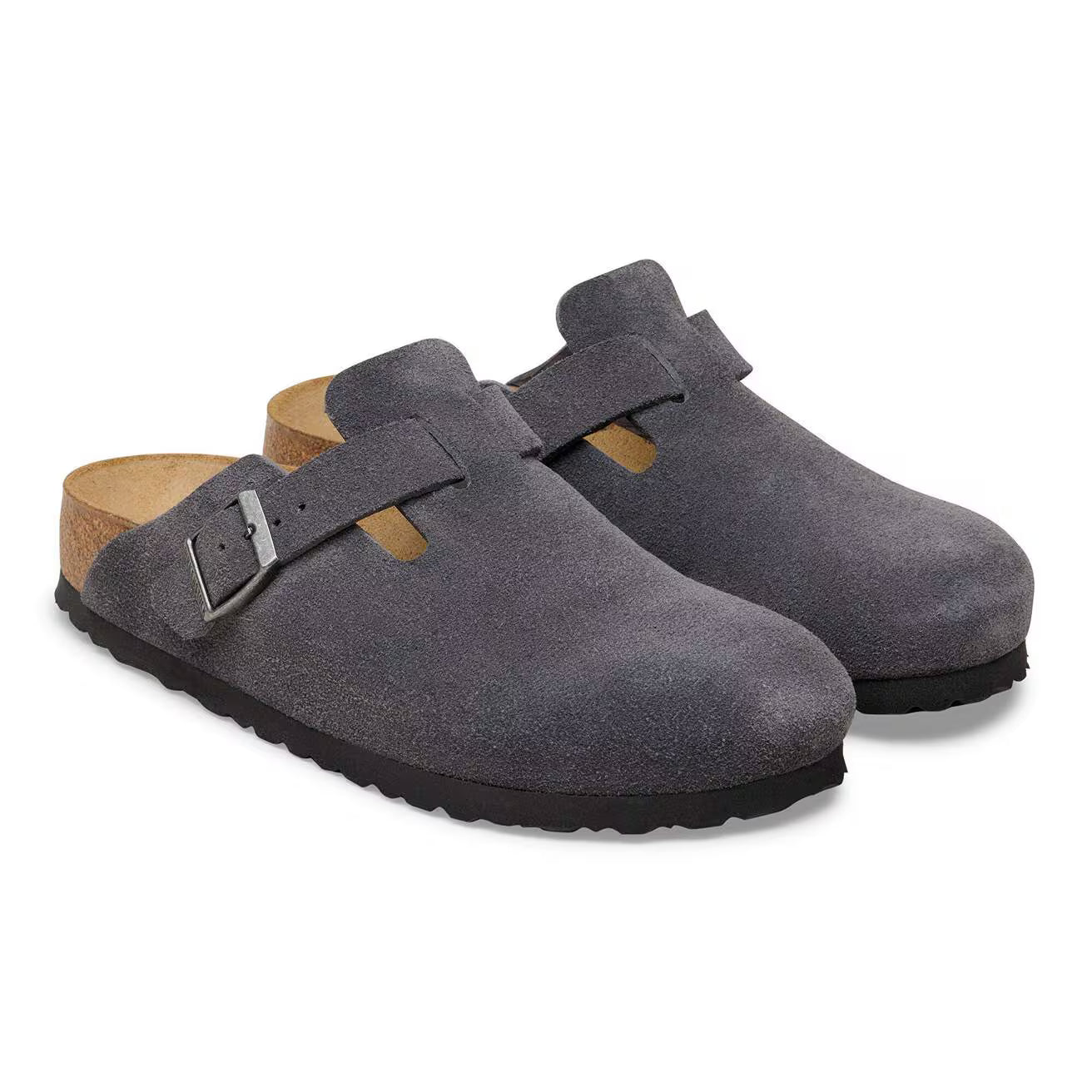 Birkenstock - Boston Suede Charcoal