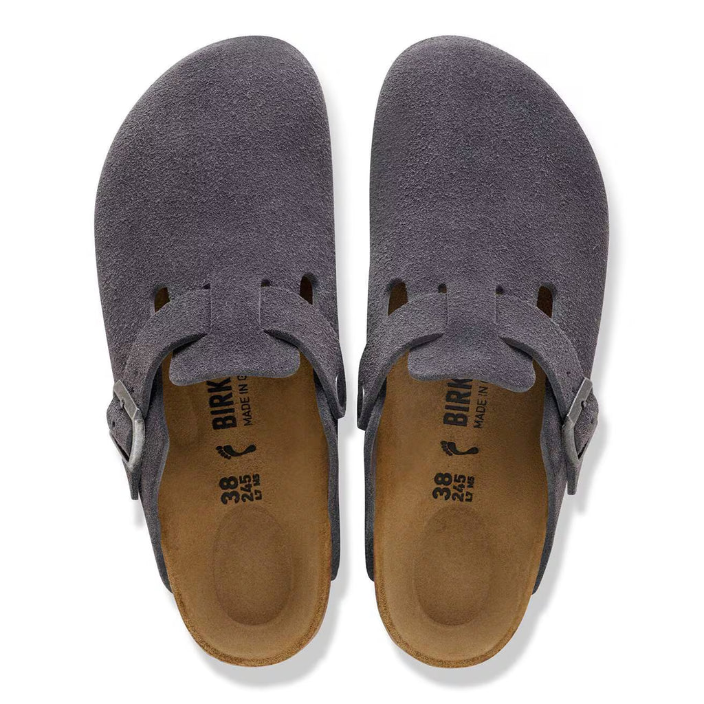 Birkenstock - Boston Suede Charcoal