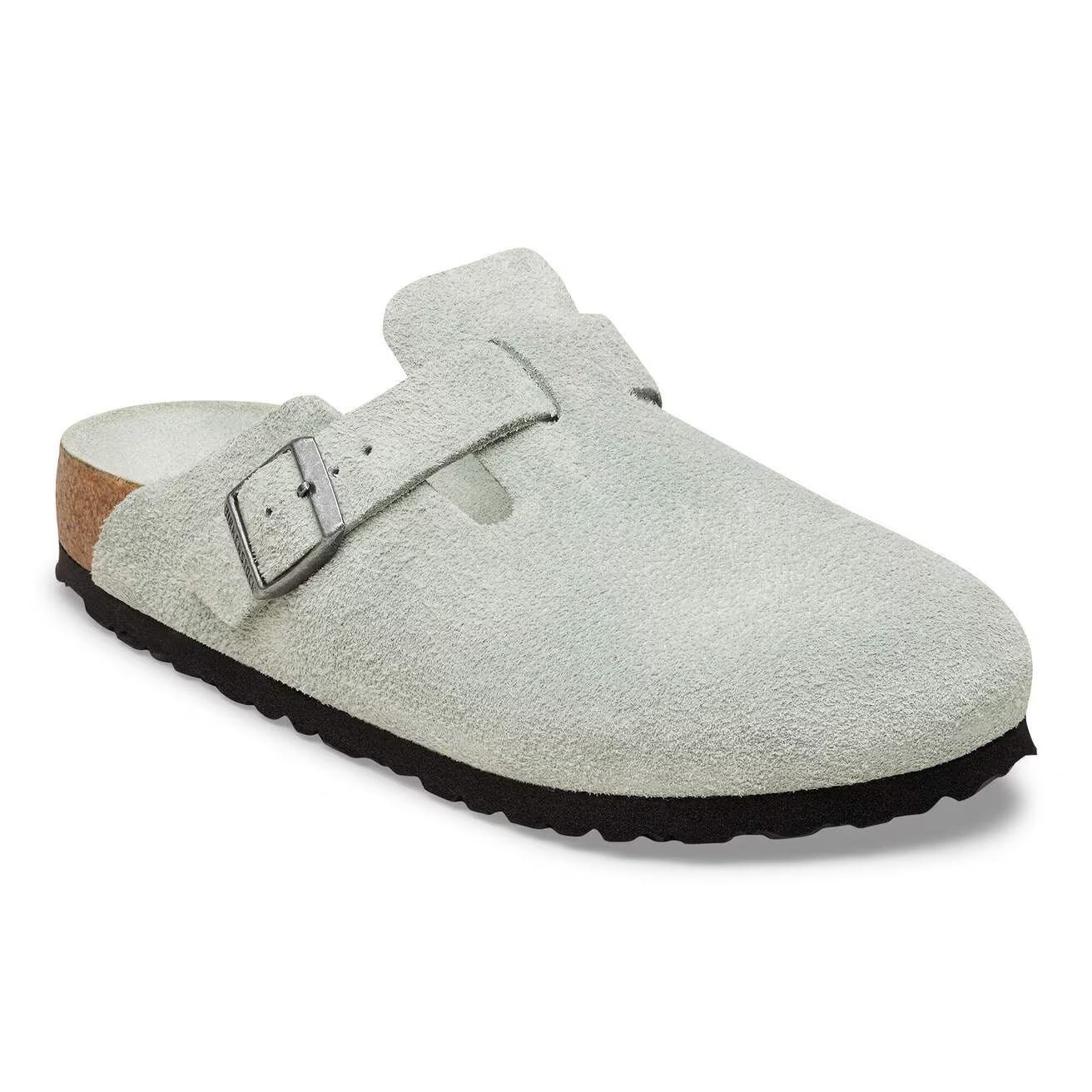Birkenstock - Boston Lit de pied Souple Suede Pure Sage Tonal FB