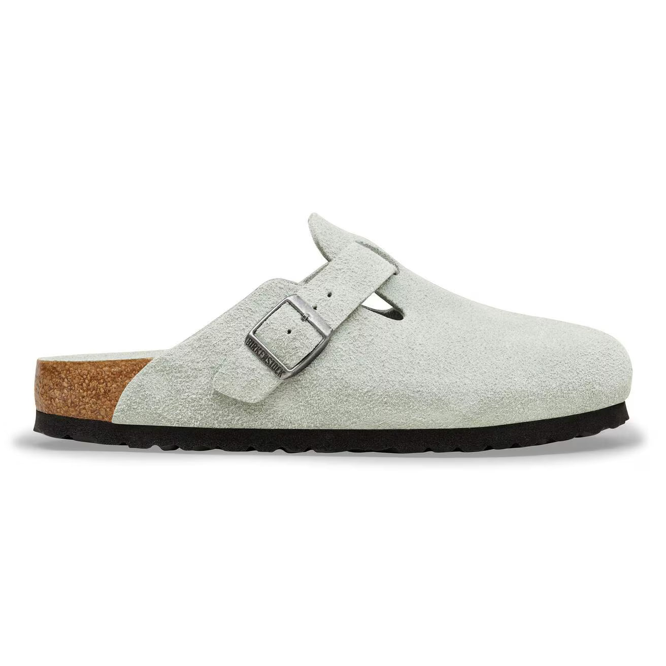 Birkenstock - Boston Lit de pied Souple Suede Pure Sage Tonal FB