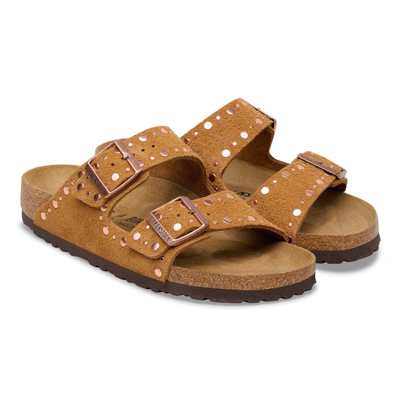 BIRKENSTOCK - Arizona Rivet suède Mink