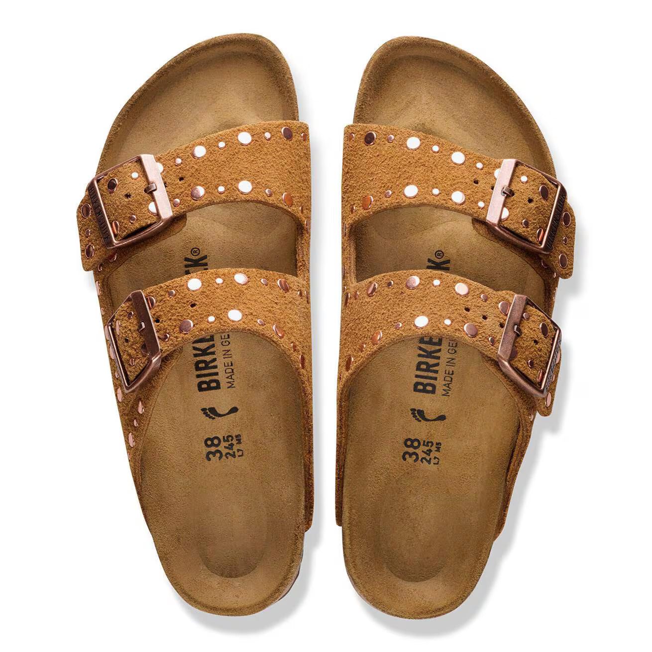 BIRKENSTOCK - Arizona Rivet suède Mink