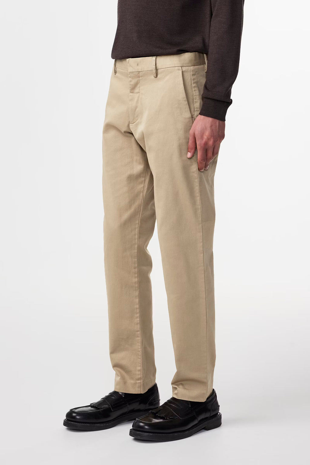 NN07 - Theo 1420 Classic tailored slim fit Chino Kaki Beige