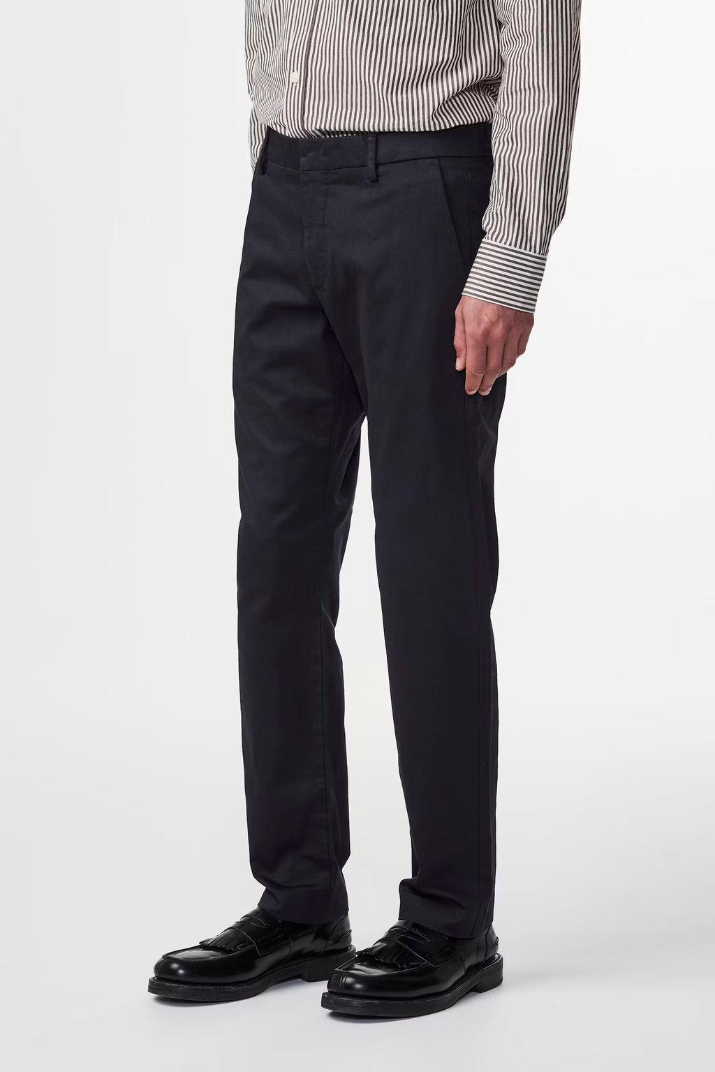 NN07 - Theo 1420 Classic tailored slim fit Chino Navy Blue