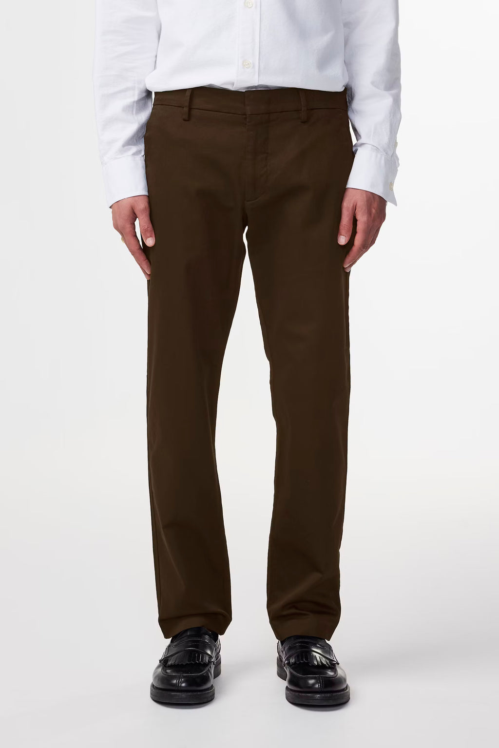 NN07 - Theo 1420 Classic tailored slim fit Chino Demitasse