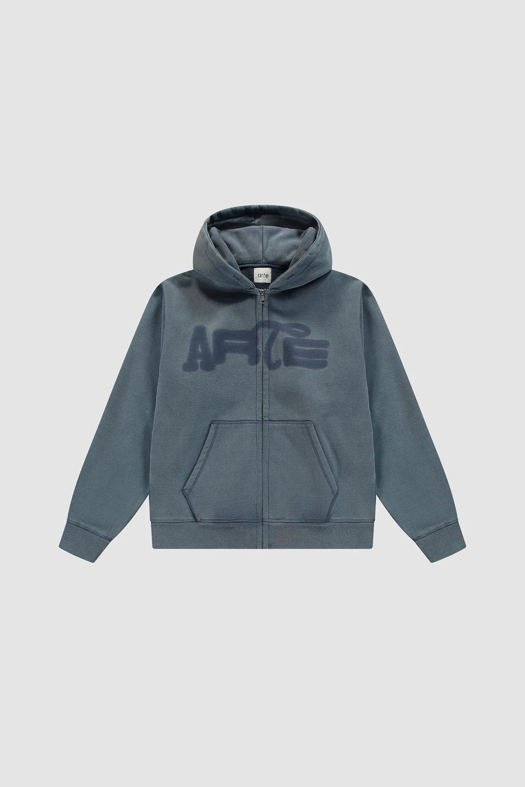 Arte - Hoodie Zip Stencil Sunfade Navy