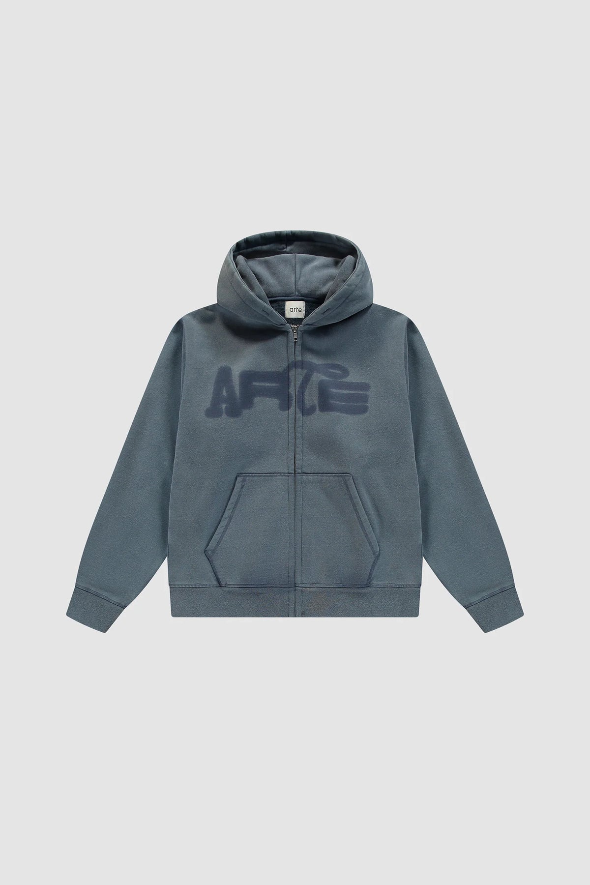 Arte - Hoodie Zip Stencil Sunfade Navy