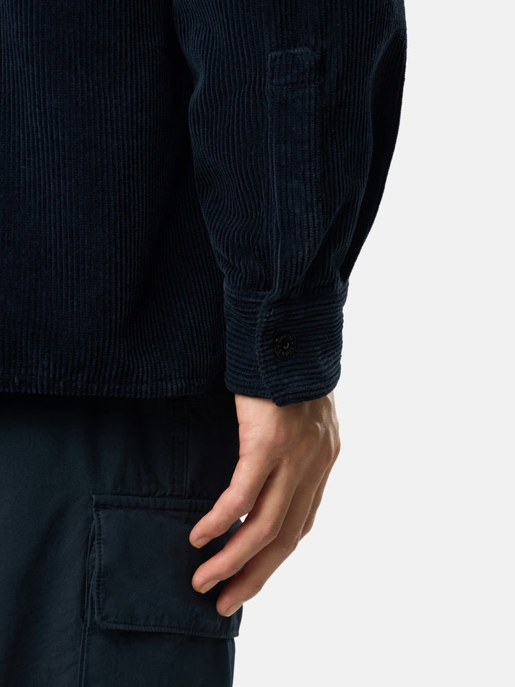 Stone Island - 1200012 Surchemise Velours Bleu Marine