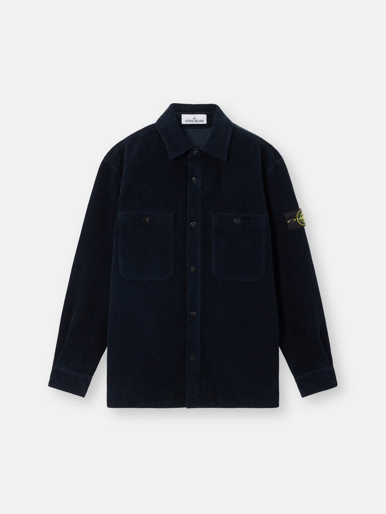 Stone Island - 1200012 Surchemise Velours Bleu Marine