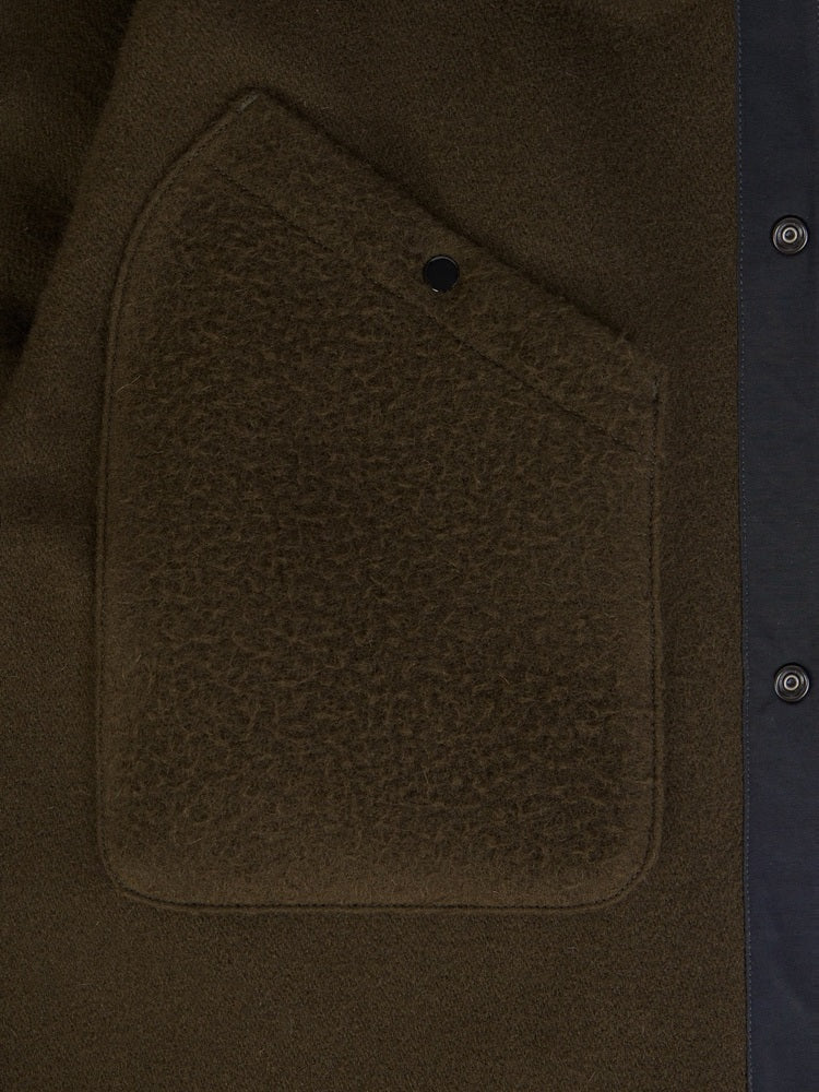 Stone Island - 1200021 Surchemise Coupe confort Panno ratinato Military Green