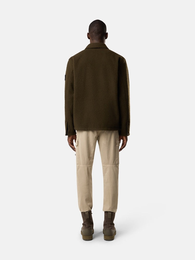 Stone Island - 1200021 Surchemise Coupe confort Panno ratinato Military Green