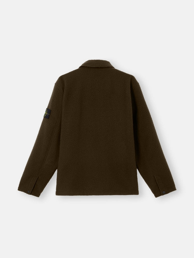 Stone Island - 1200021 Surchemise Coupe confort Panno ratinato Military Green