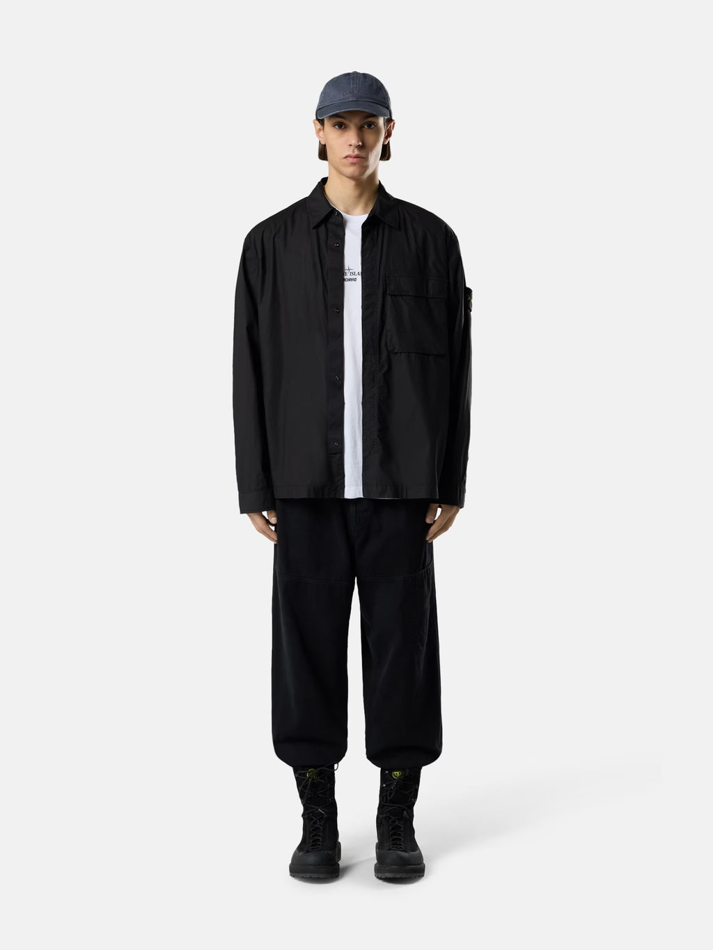 Stone Island - 1200032 Surchemise strech coton tela Paracadute